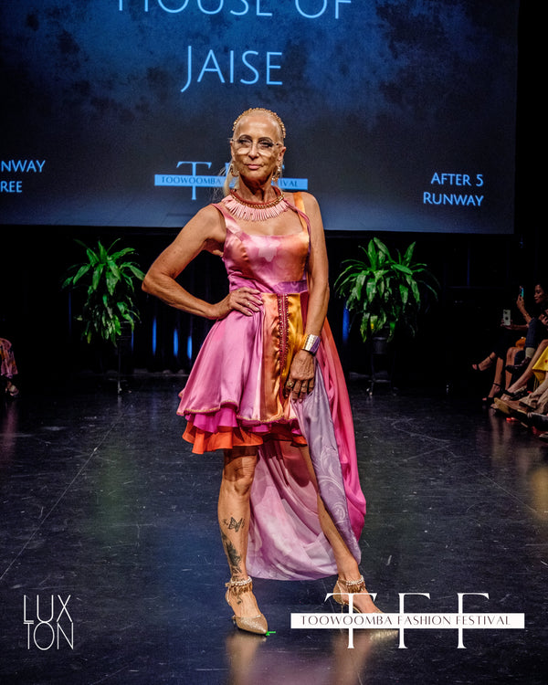 Sunset Goddess Pure Silk Maxi Dress